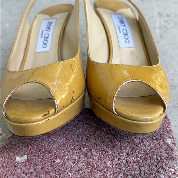 Jimmy Choo patent leather slingbacks - Picture 6 of 8
